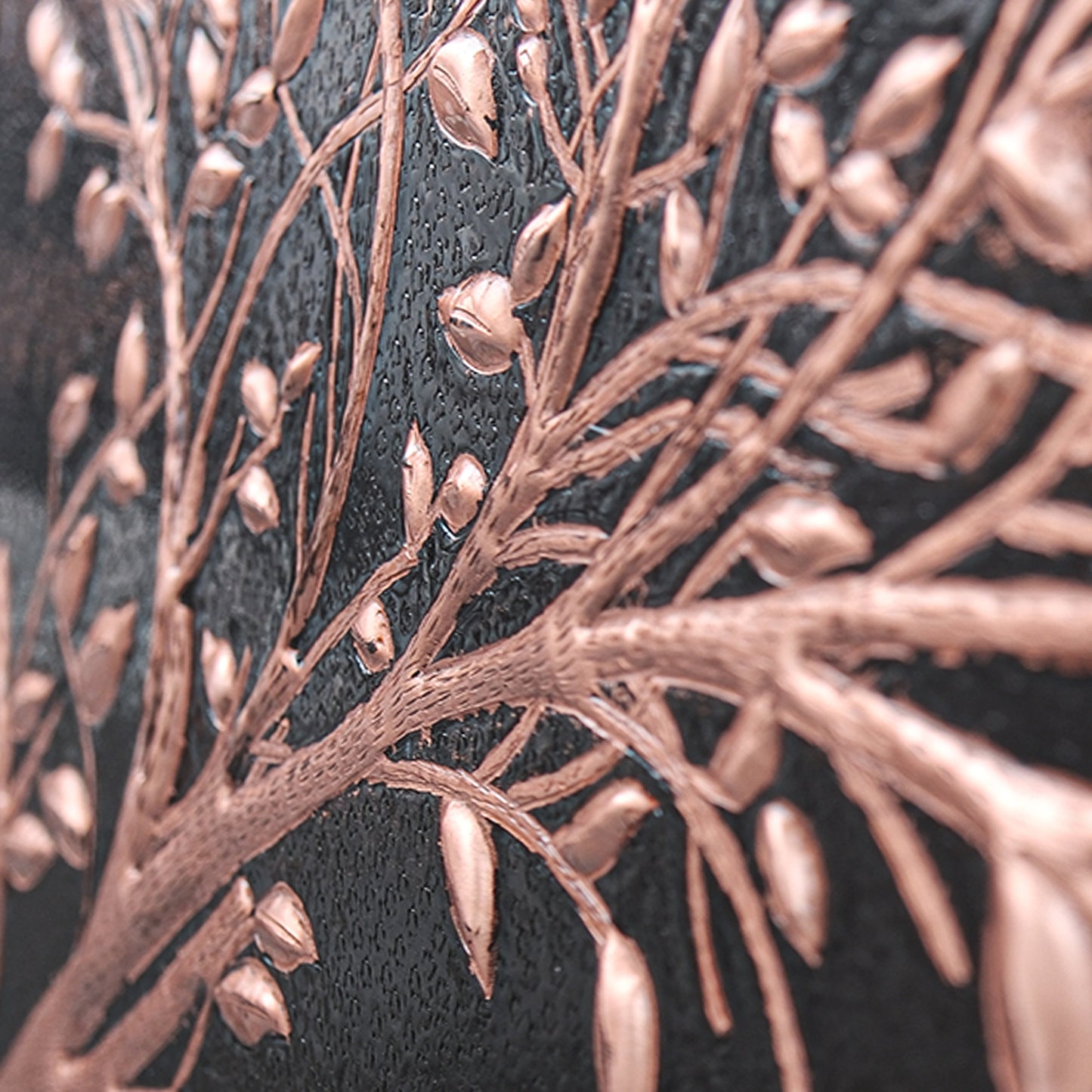 Rustic Kitchen Backsplash Tile - Copper Tree Branches - Black - Natuross