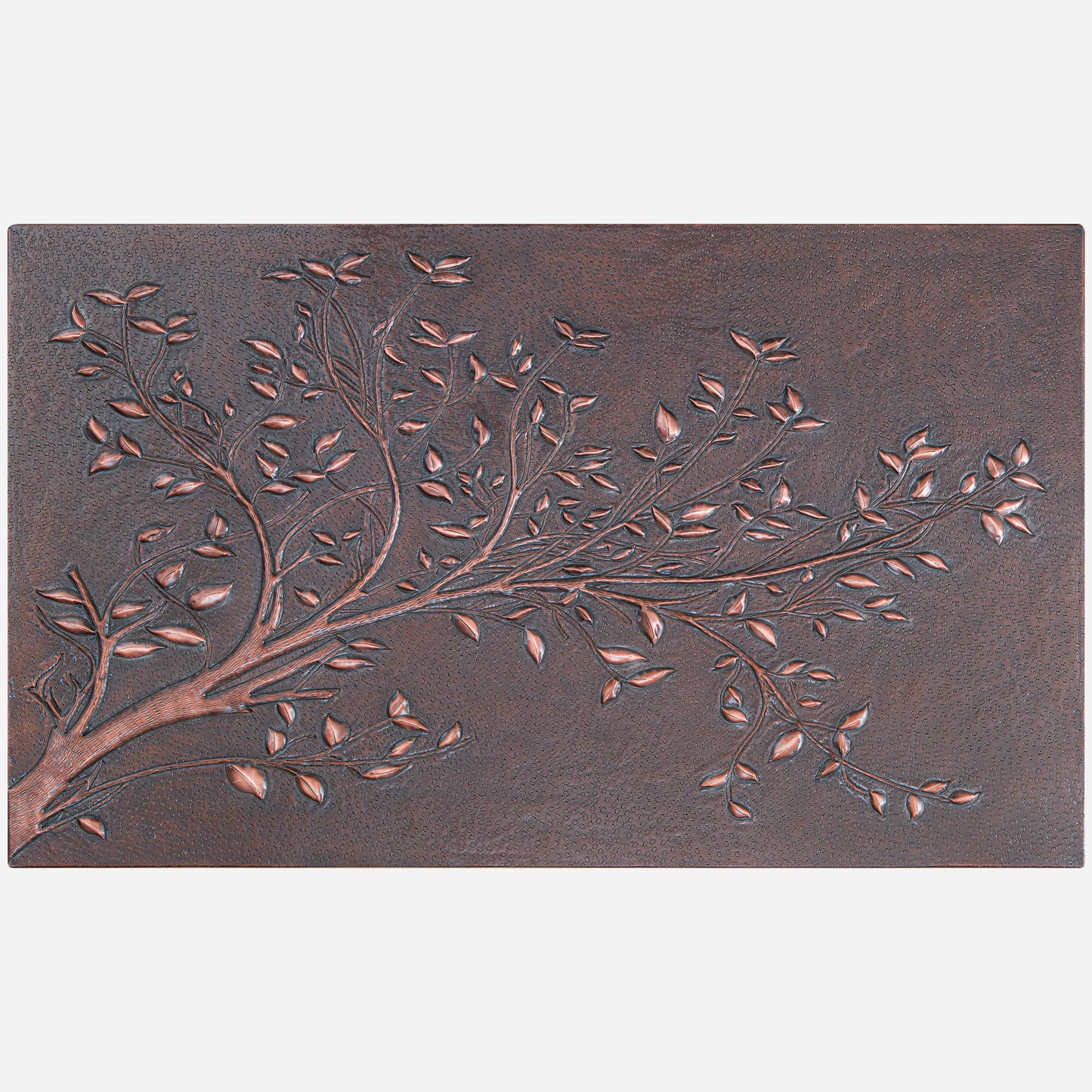 Rustic Kitchen Backsplash Tile – Copper Tree Branches – Brown Patina - Natuross