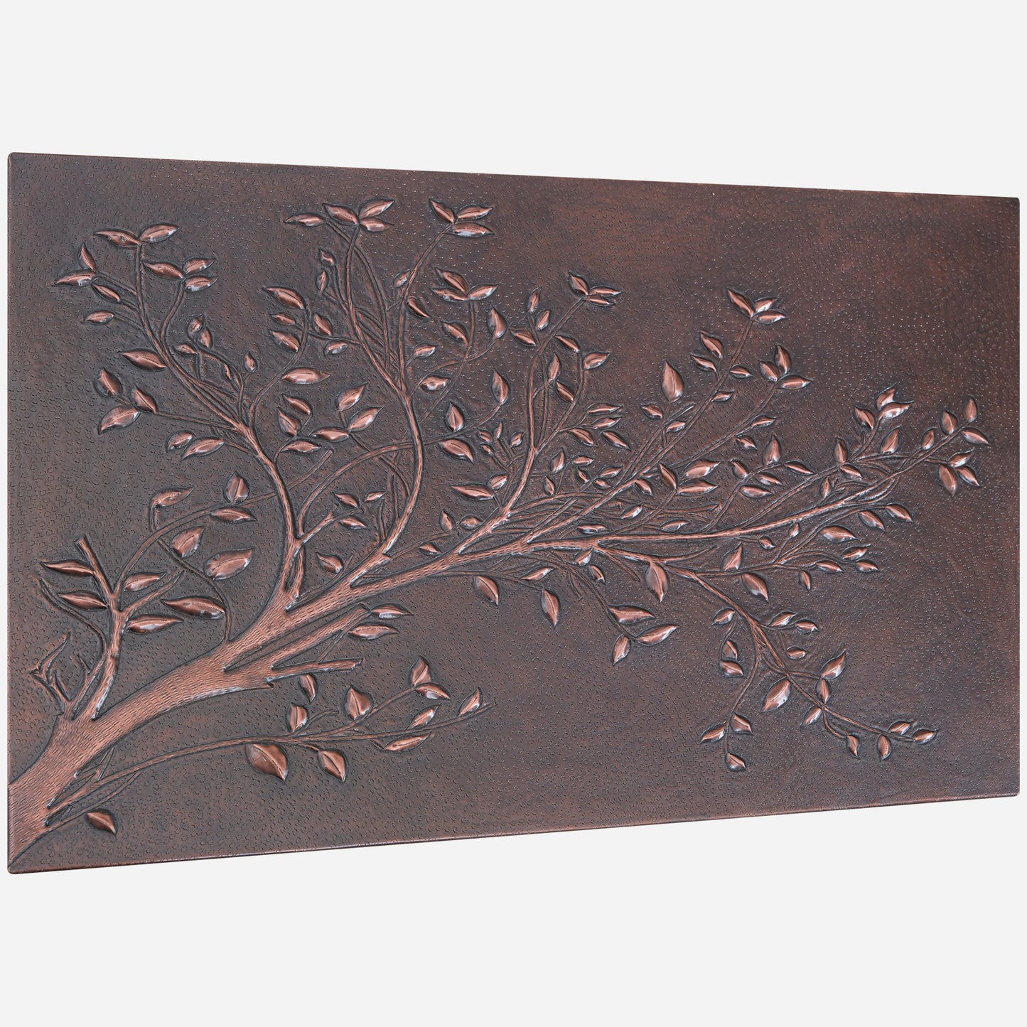 Rustic Kitchen Backsplash Tile – Copper Tree Branches – Brown Patina - Natuross