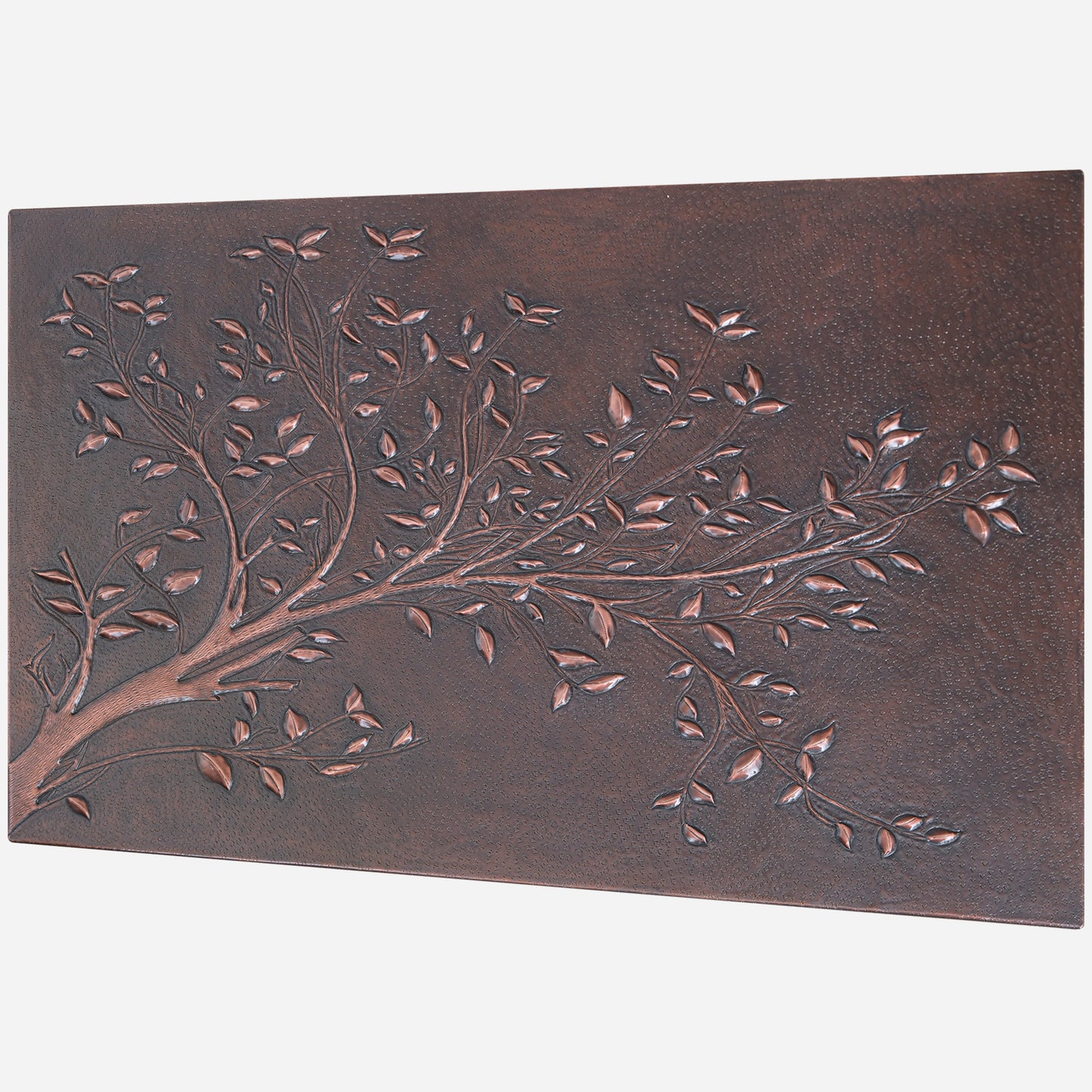 Rustic Kitchen Backsplash Tile – Copper Tree Branches – Brown Patina - Natuross