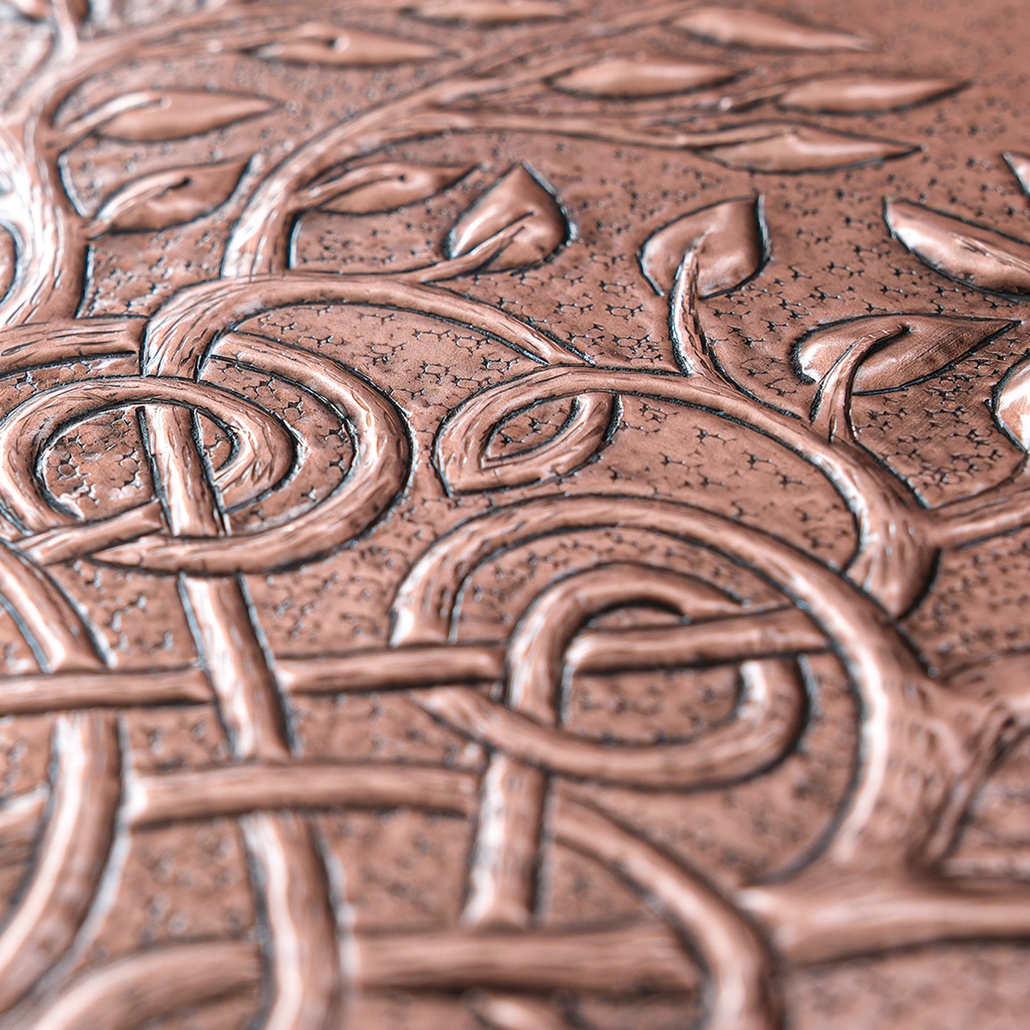 Celtic Kitchen Backsplash Tile - Copper Tree of Life - Natural Copper - Natuross