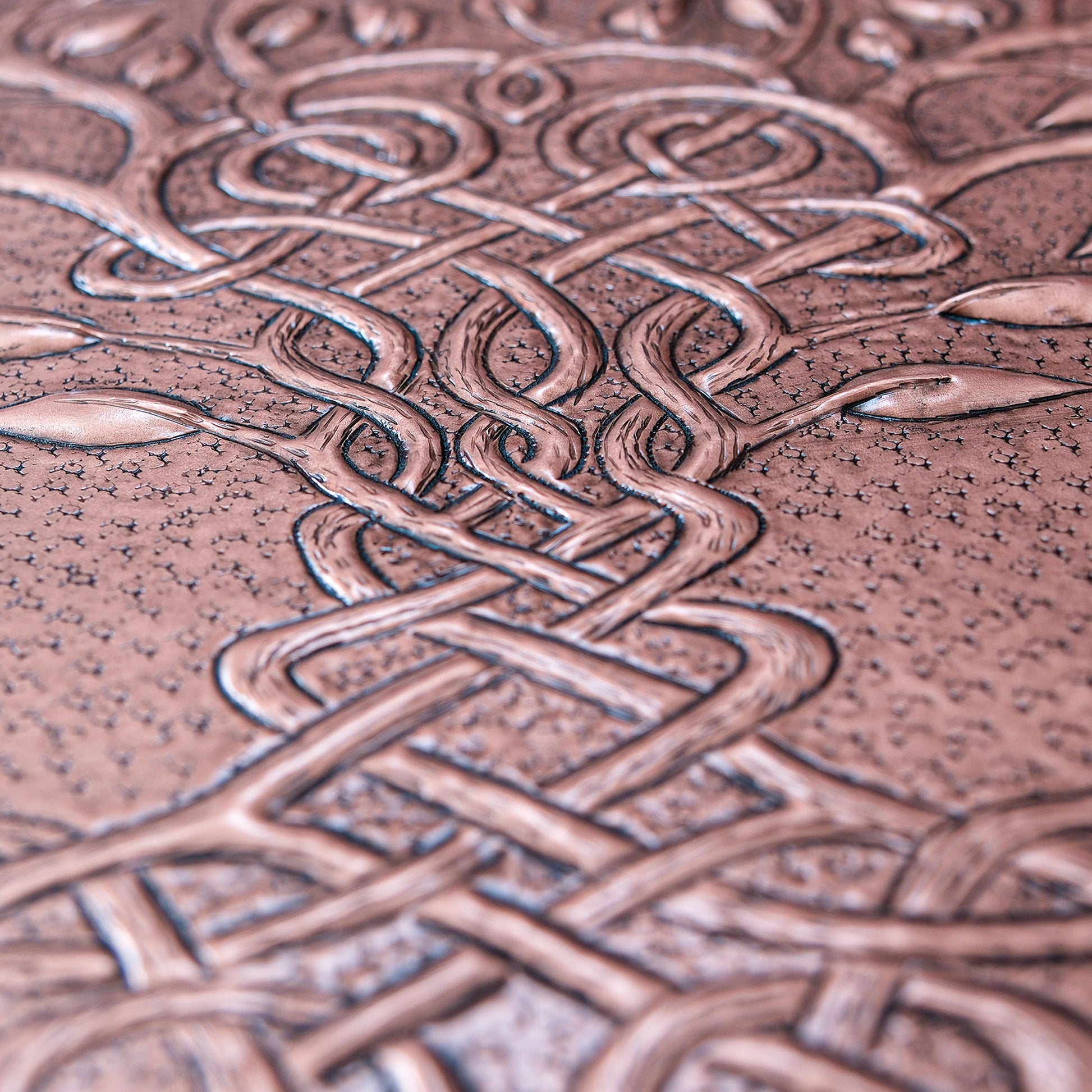 Celtic Kitchen Backsplash Tile - Copper Tree of Life - Natural Copper - Natuross