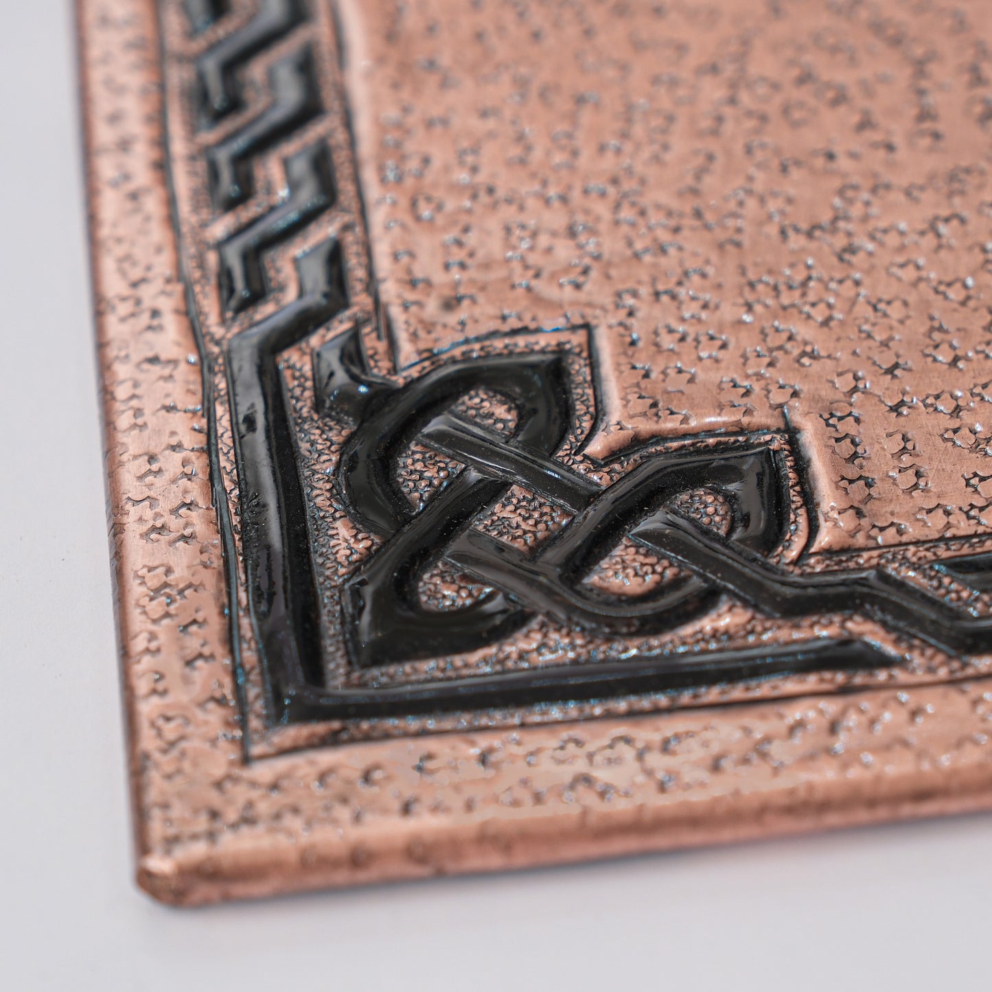 Celtic Kitchen Backsplash Tile - Copper Tree of Life - Copper & Black - Natuross