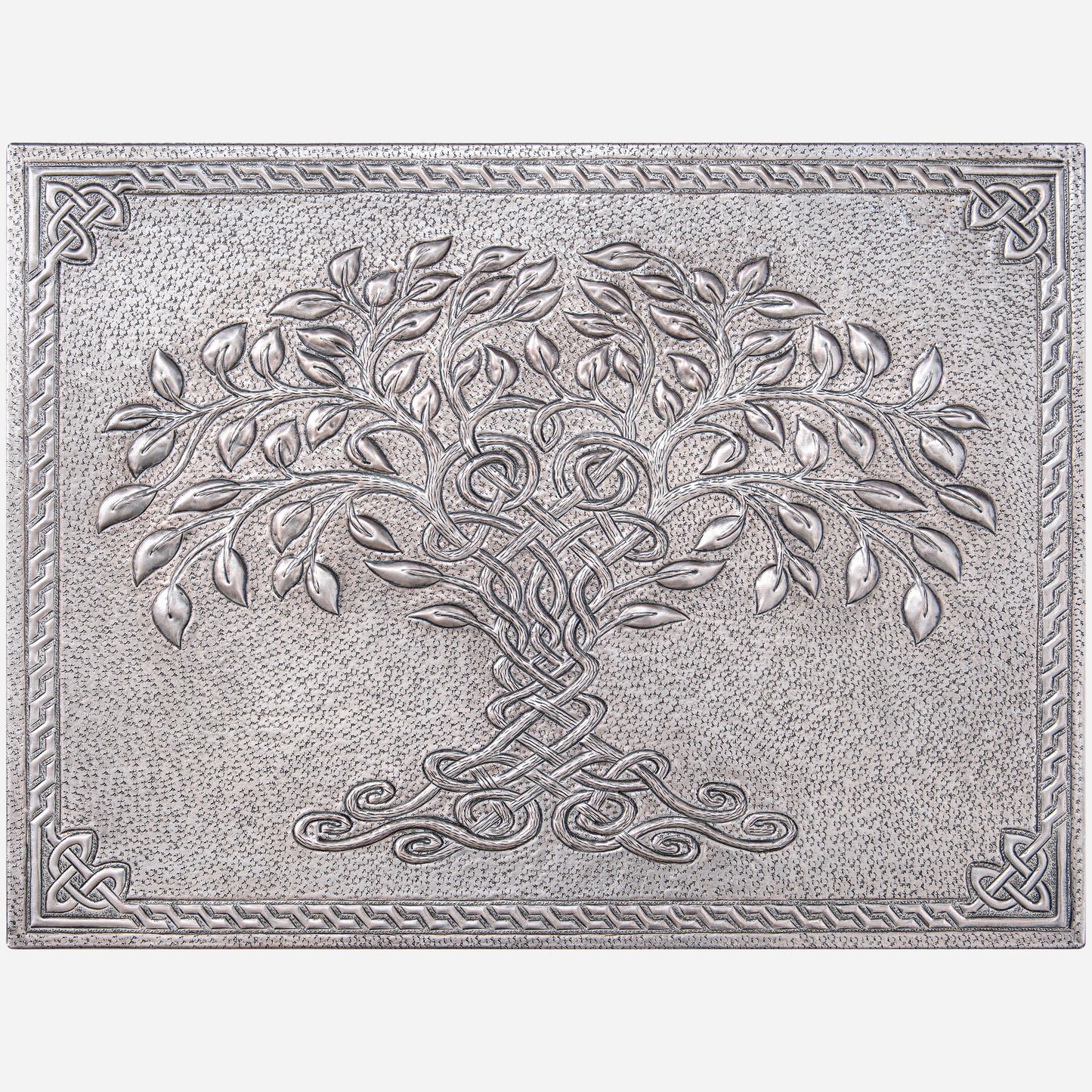 Celtic Kitchen Backsplash Tile - Copper Tree of Life - Gray - Natuross