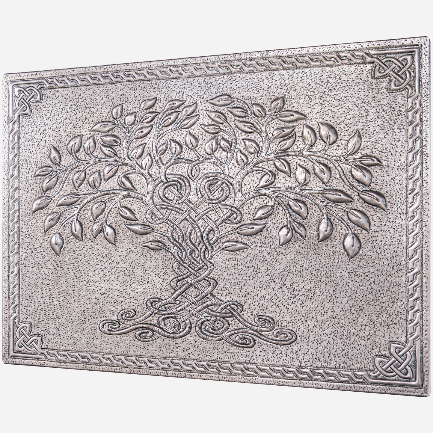 Celtic Kitchen Backsplash Tile - Copper Tree of Life - Gray - Natuross