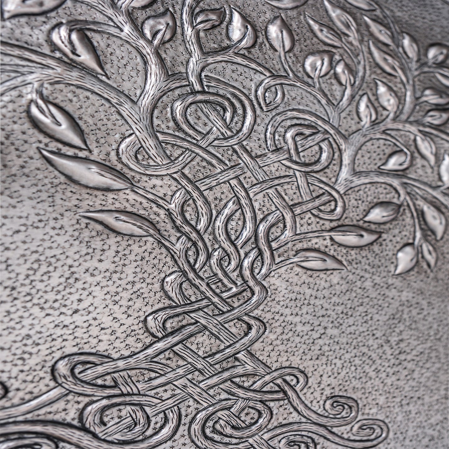 Celtic Kitchen Backsplash Tile - Copper Tree of Life - Gray - Natuross