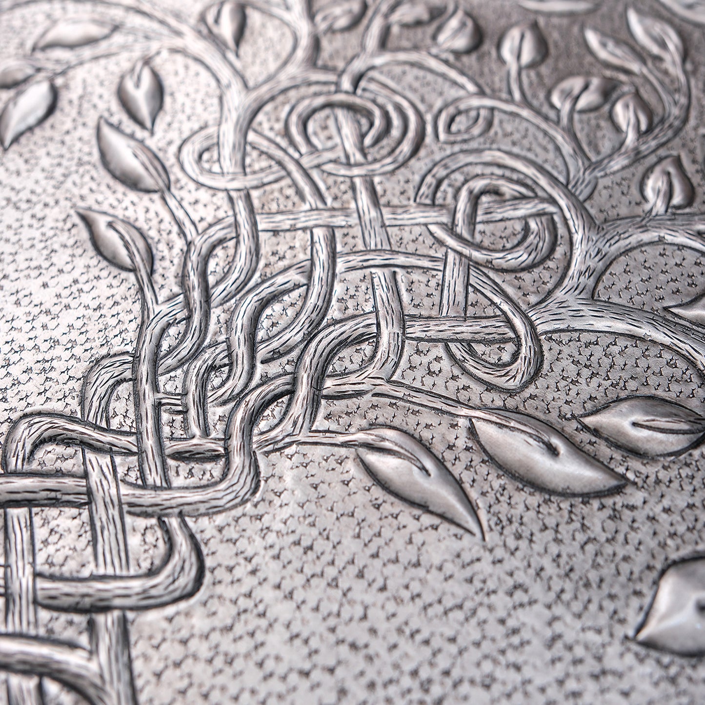 Celtic Kitchen Backsplash Tile - Copper Tree of Life - Gray - Natuross