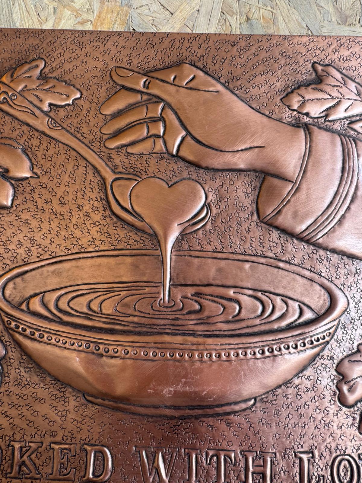 Hand-Hammered Copper Kitchen Backsplash Tile: Cooked With Love