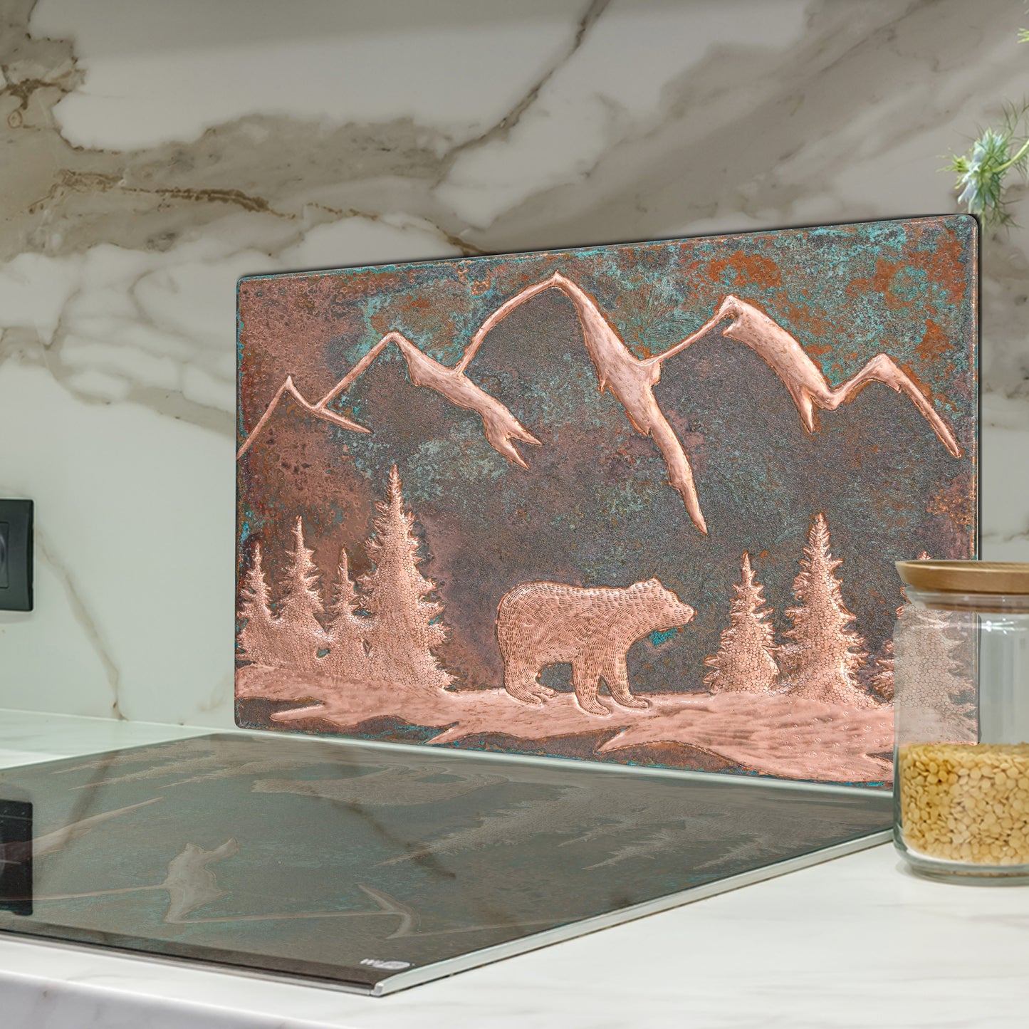 Green Bear Copper Backsplash