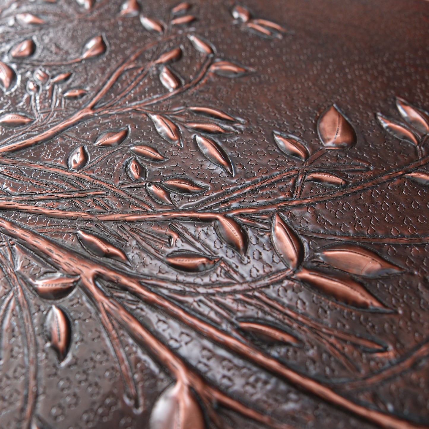 Rustic Kitchen Backsplash Tile – Copper Tree Branches – Brown Patina - Natuross