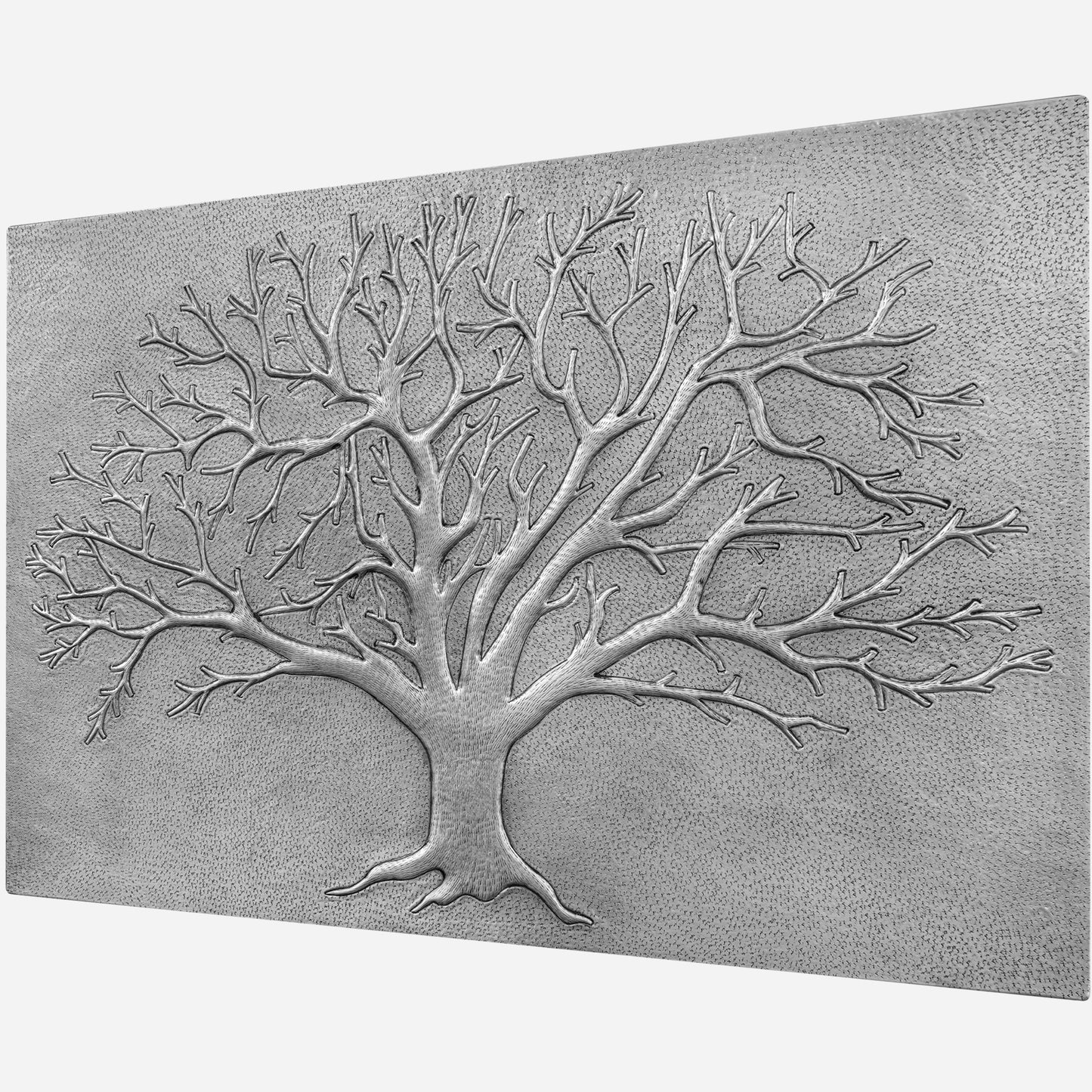Nature-Inspired Kitchen Backsplash Tile – Copper Tree of Nature – Gray - Natuross