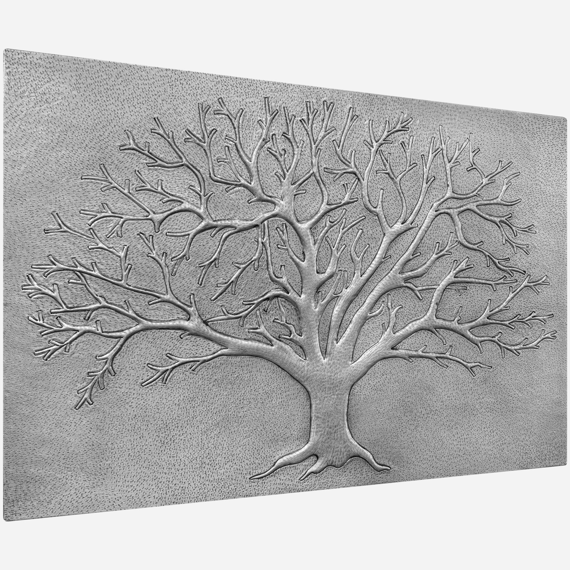 Nature-Inspired Kitchen Backsplash Tile – Copper Tree of Nature – Gray - Natuross