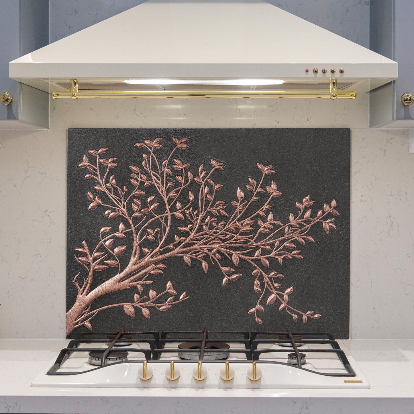 Copper Backsplash (Tree Branches, Black Color) - Natuross