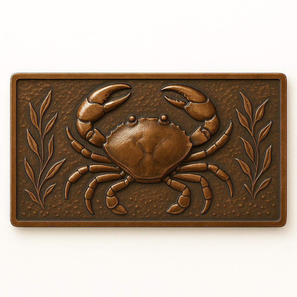 Seafood Themed Copper Backsplash