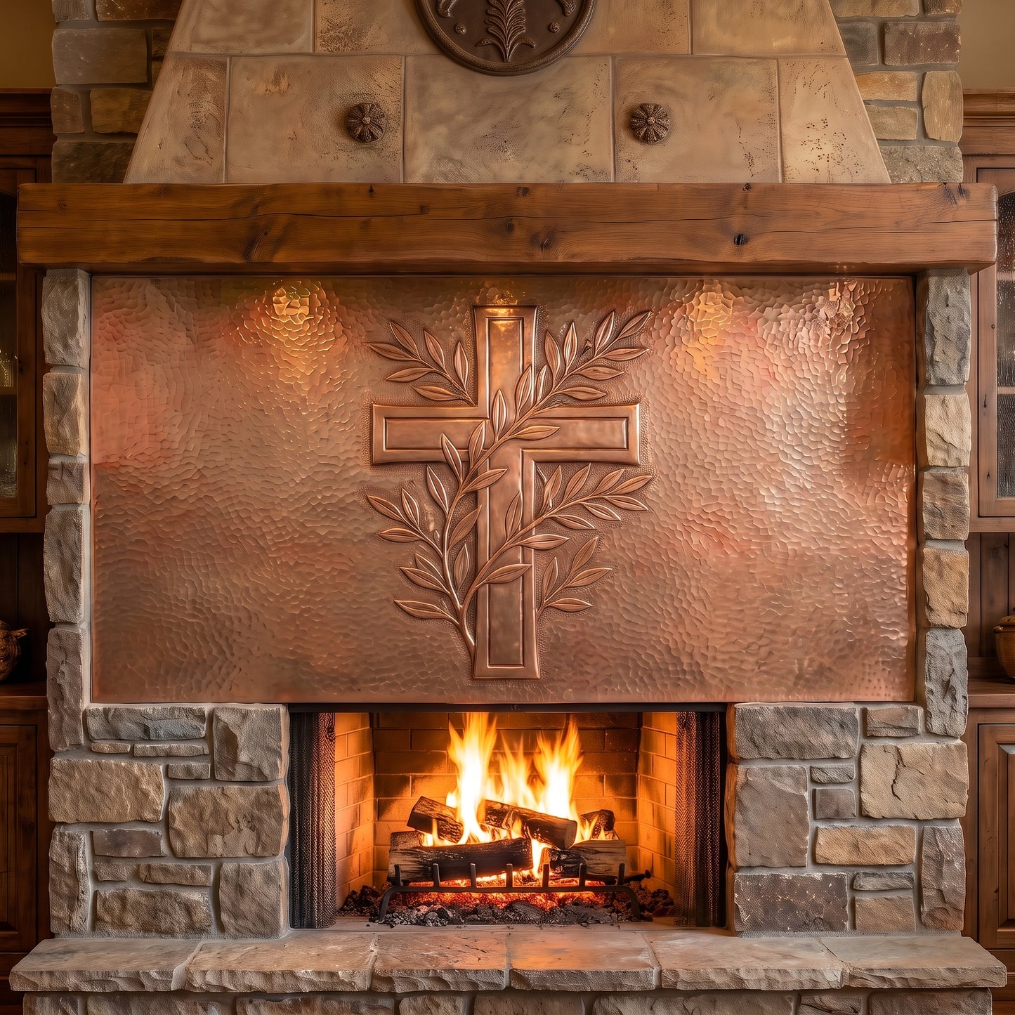 Christian Cross in Copper