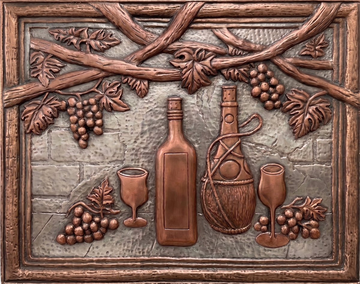 Copper Stove Backsplash