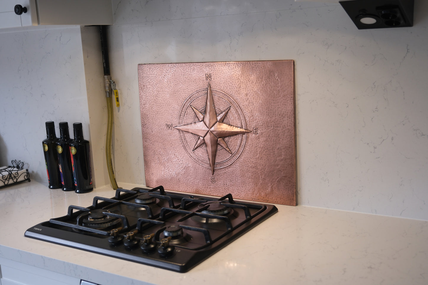 Compass Rose Copper Kitchen Backsplash - Natuross