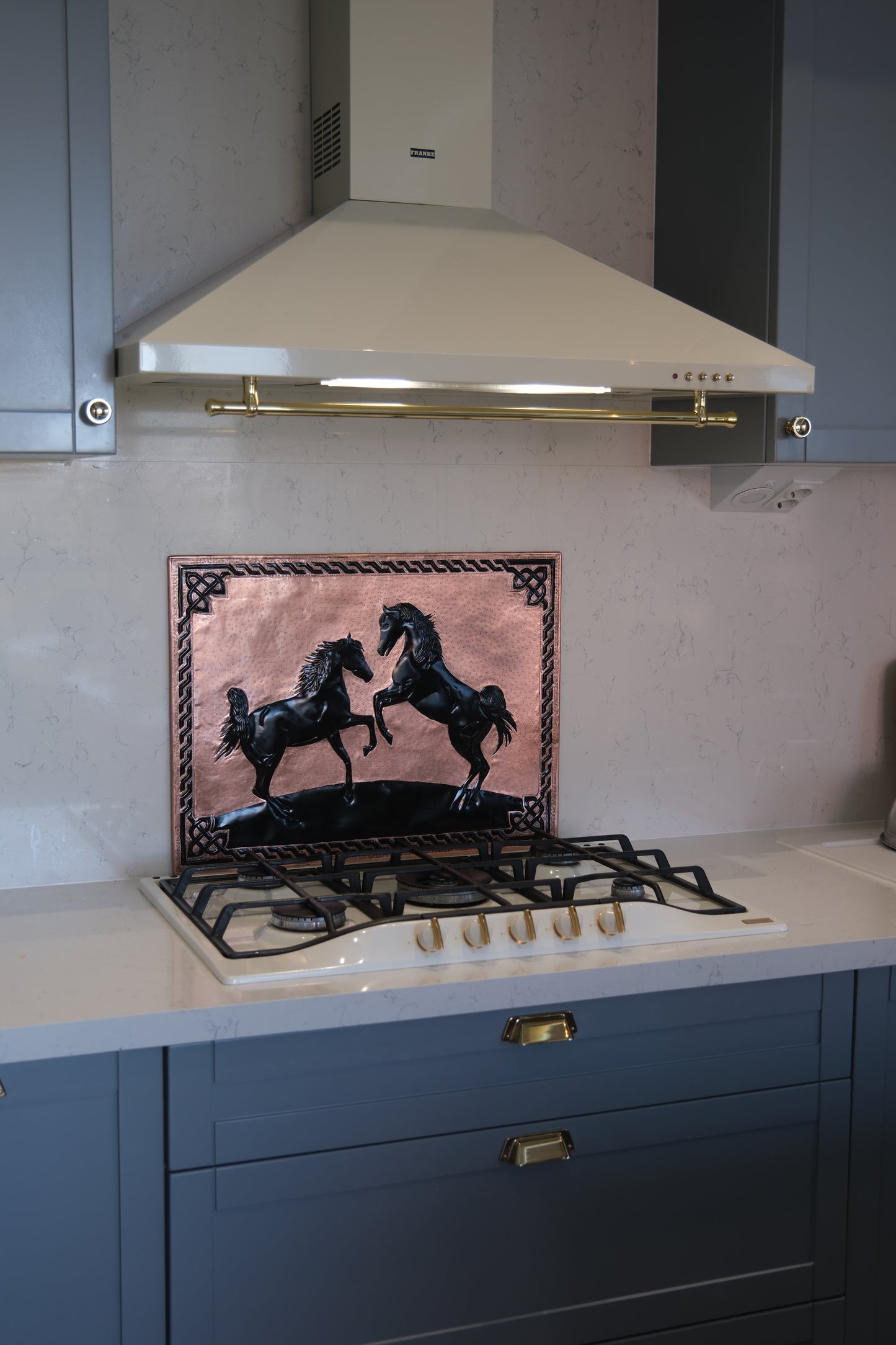 Wild Horses Copper & Black Kitchen Backsplash - Natuross