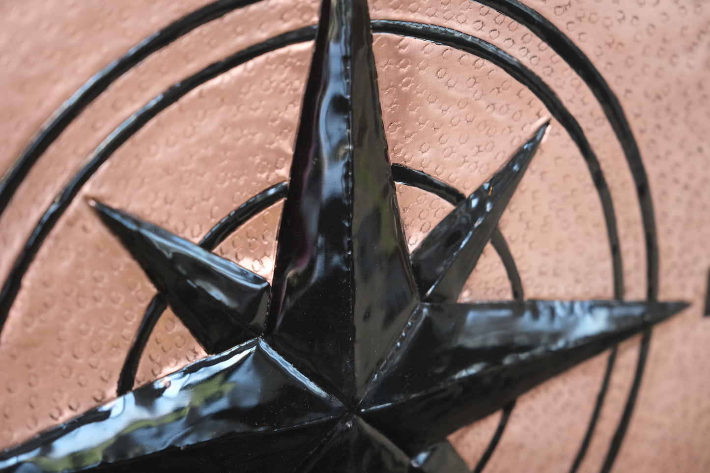 Compass Rose Copper & Black Kitchen Backsplash - Natuross