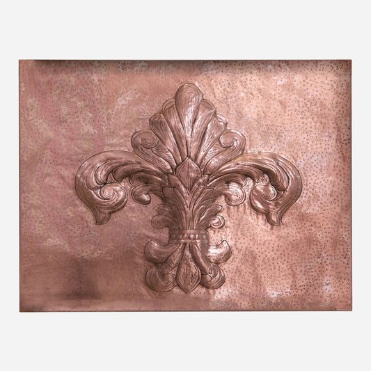 French Country Kitchen Backsplash Tile - Copper Fleur De Lys - Natural Copper - Natuross
