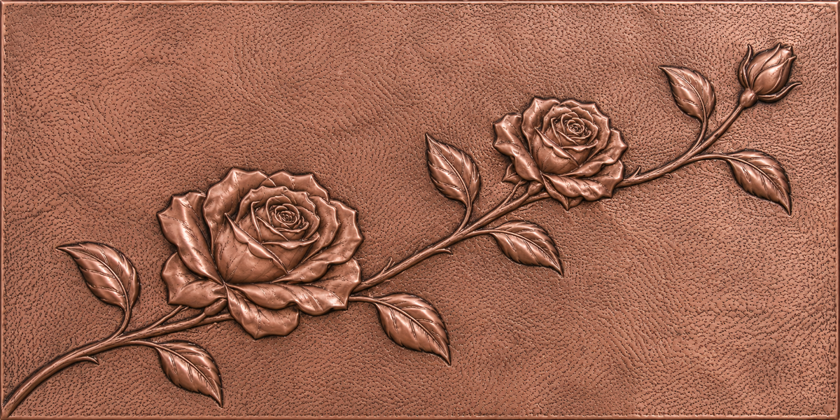Rose Branch Copper Wall Art