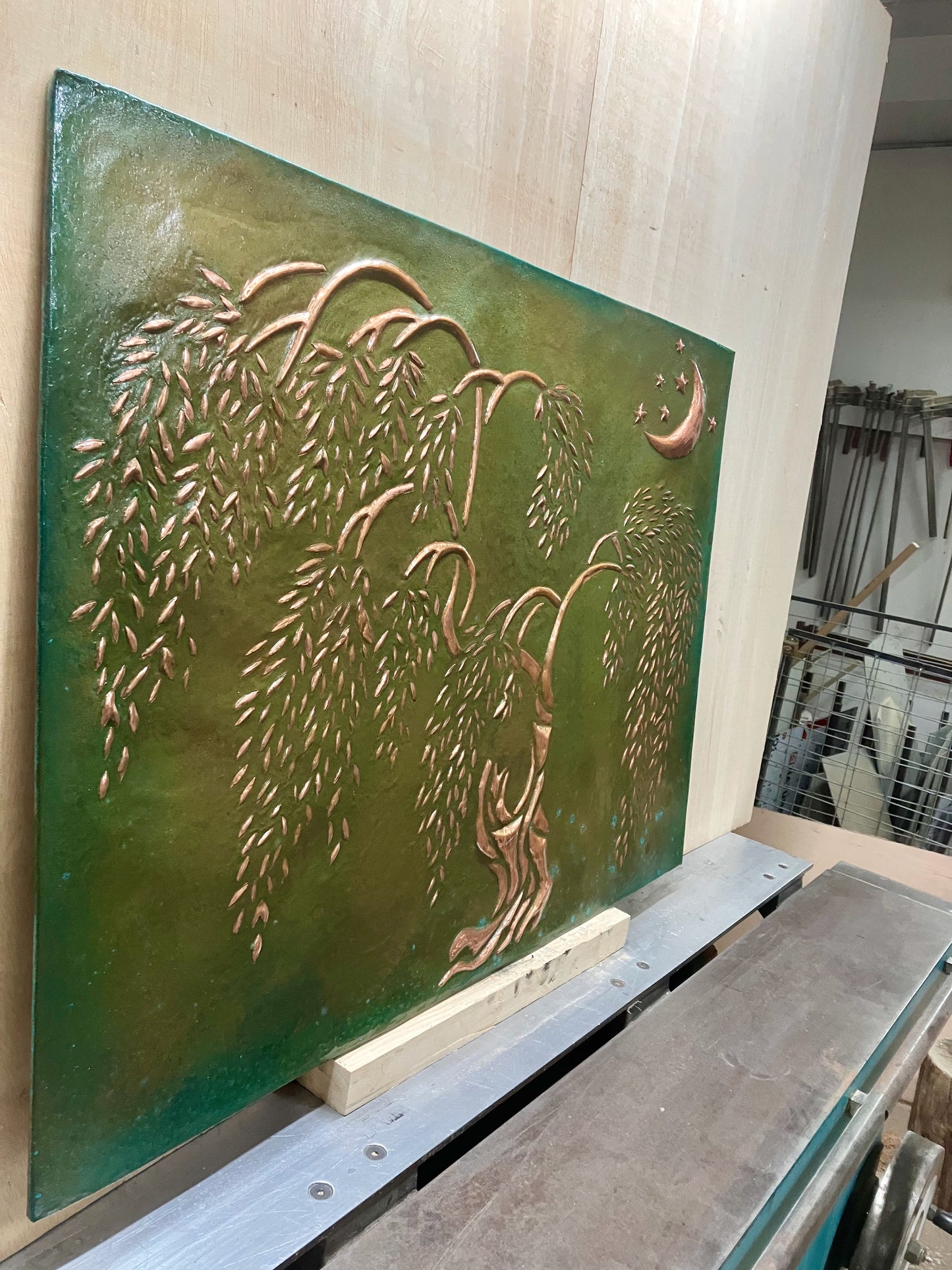 Willow Moon Copper Backsplash