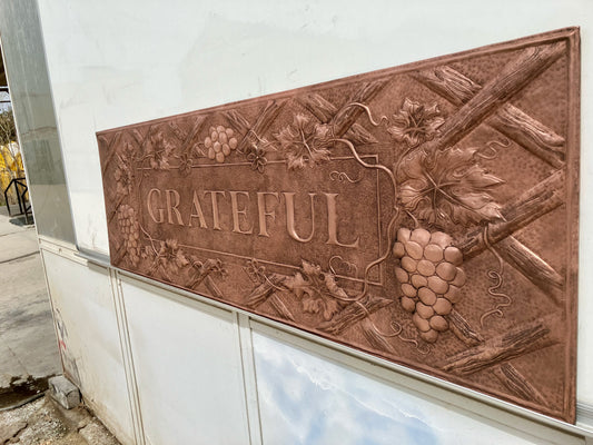 Vineyard Copper Backsplash — Grateful - Natuross