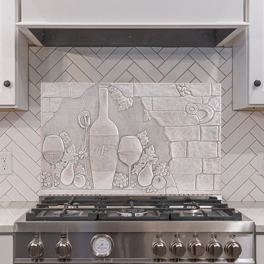 Italian Kitchen Backsplash Tile - Copper Tuscan Vineyard - Gray - Natuross