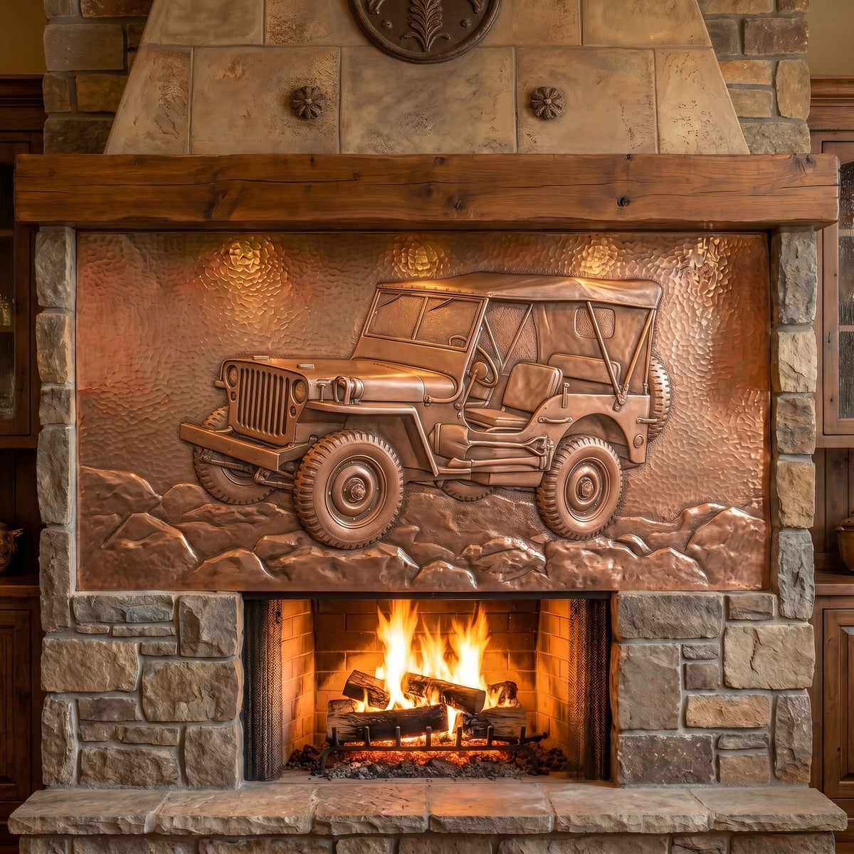 Military Jeep Copper Panel