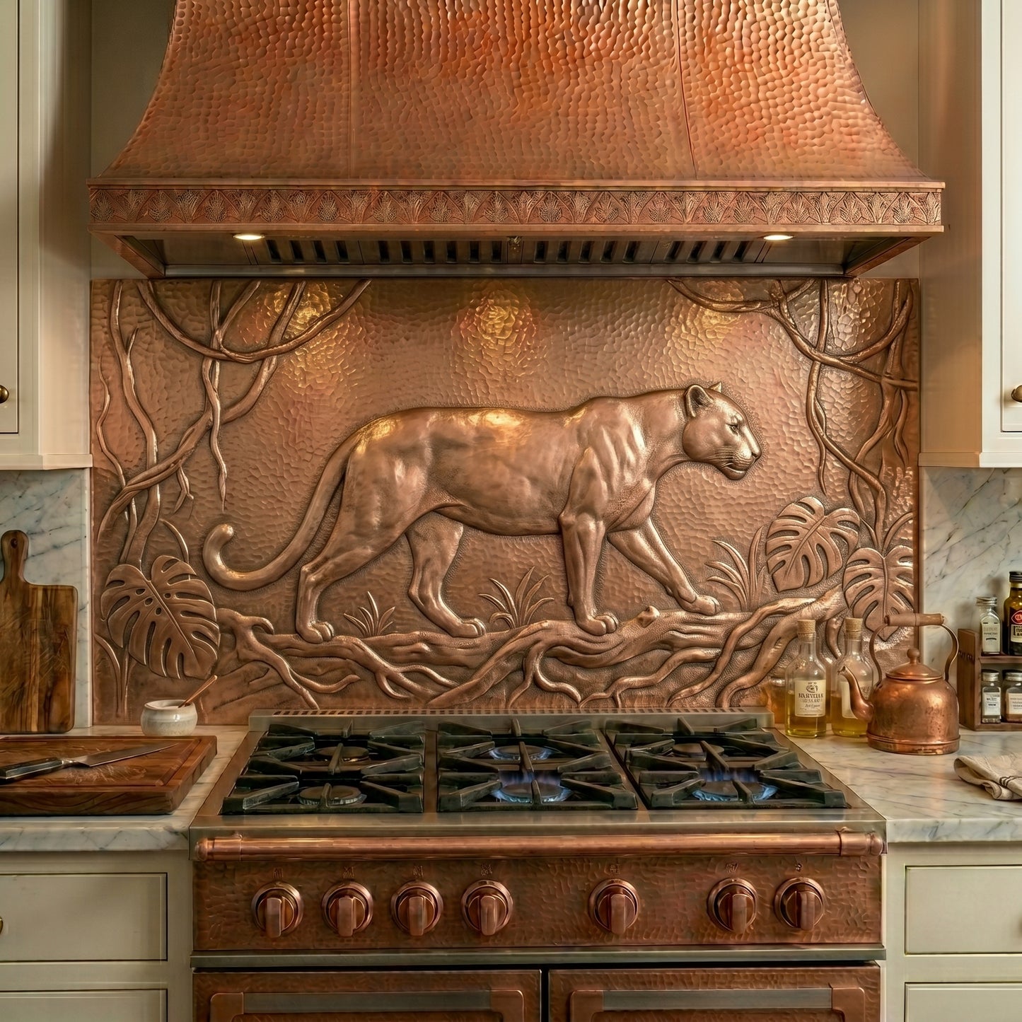 Panther Copper Kitchen Backsplash
