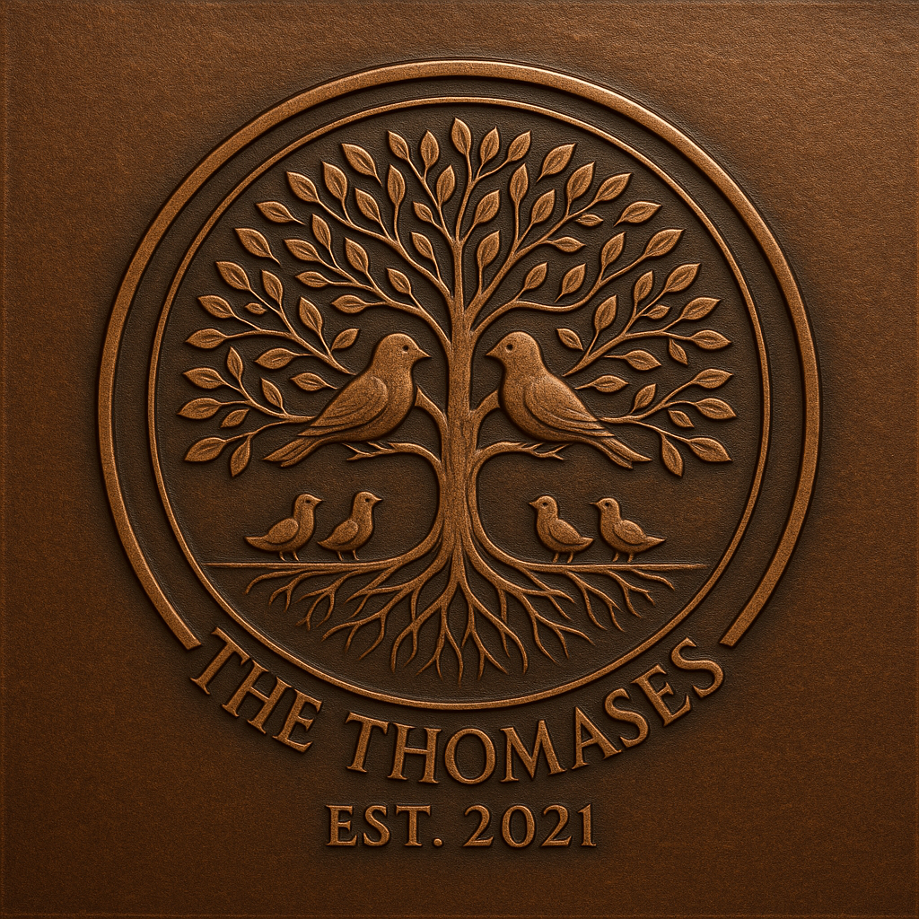 Personalized Bird Tree of Life Family Name Sign Metal Wall Art Panel