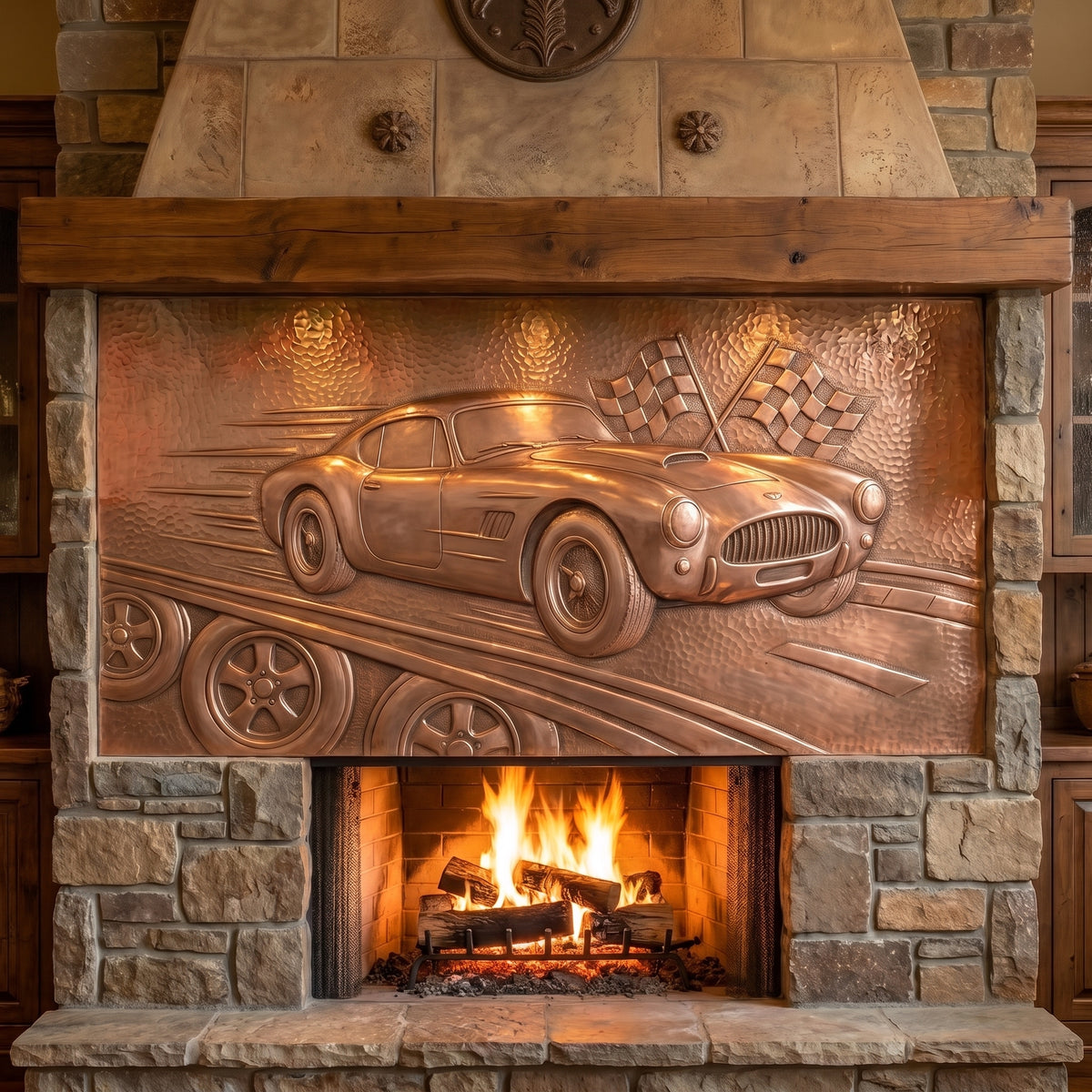Race Car Copper Panel