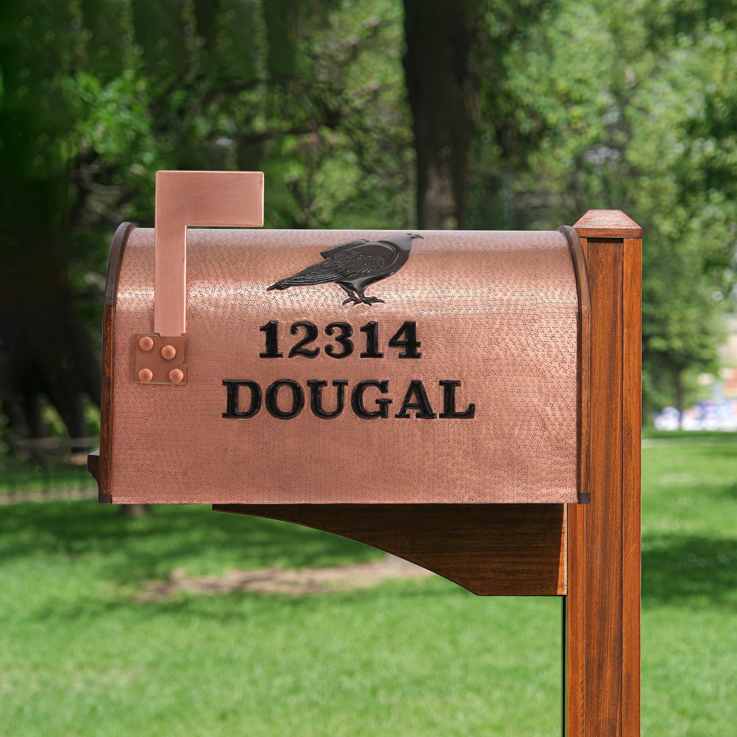 Copper Mailbox with Post (Optional) - Natuross
