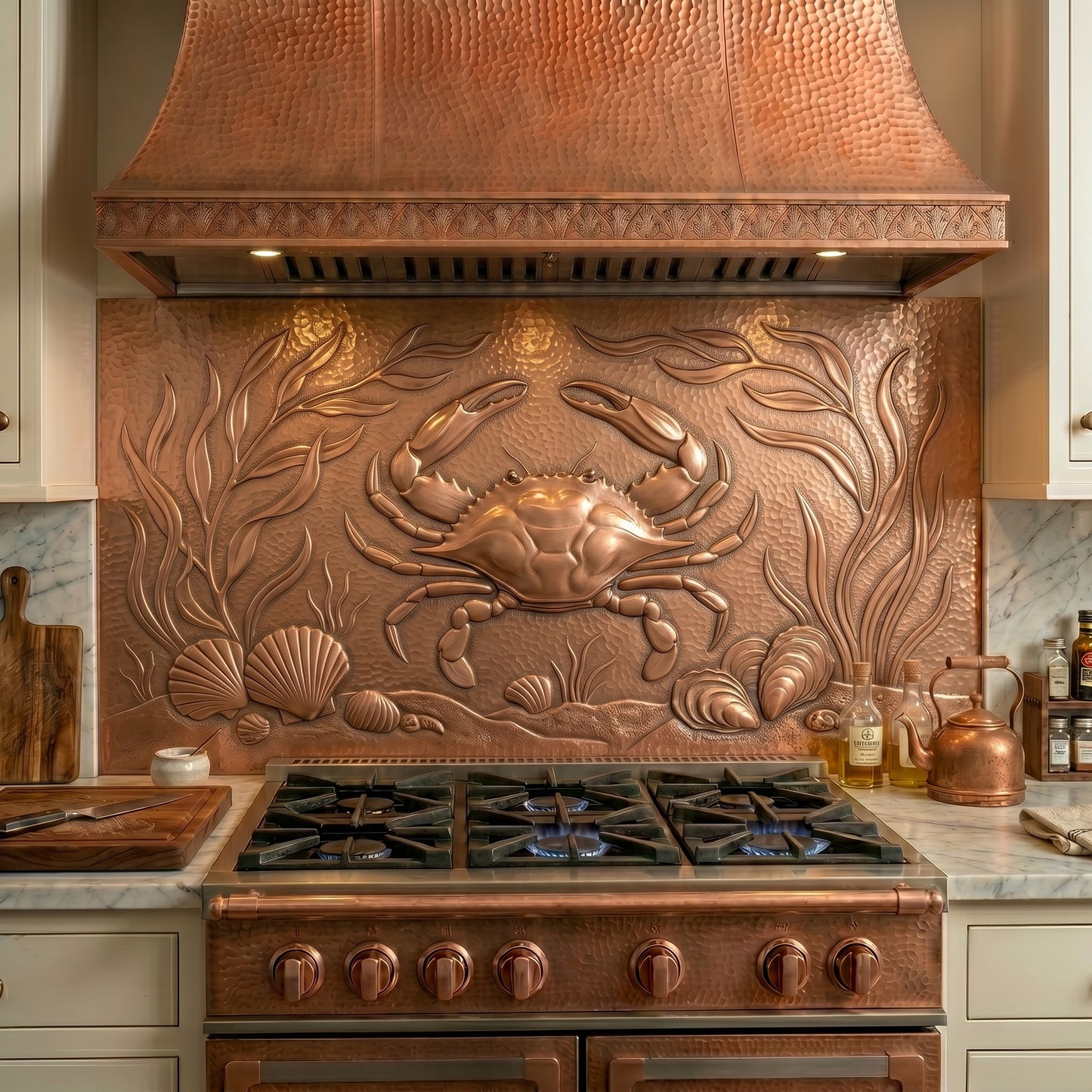 Seafood Copper Backsplash