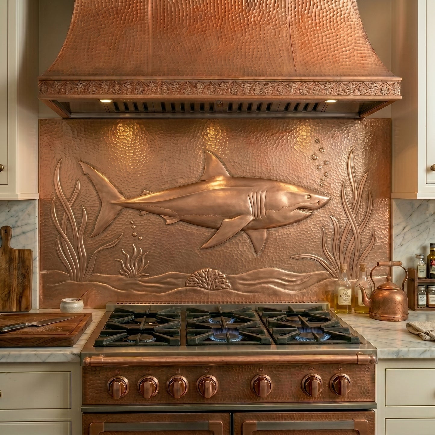 Shark Copper Kitchen Backsplash