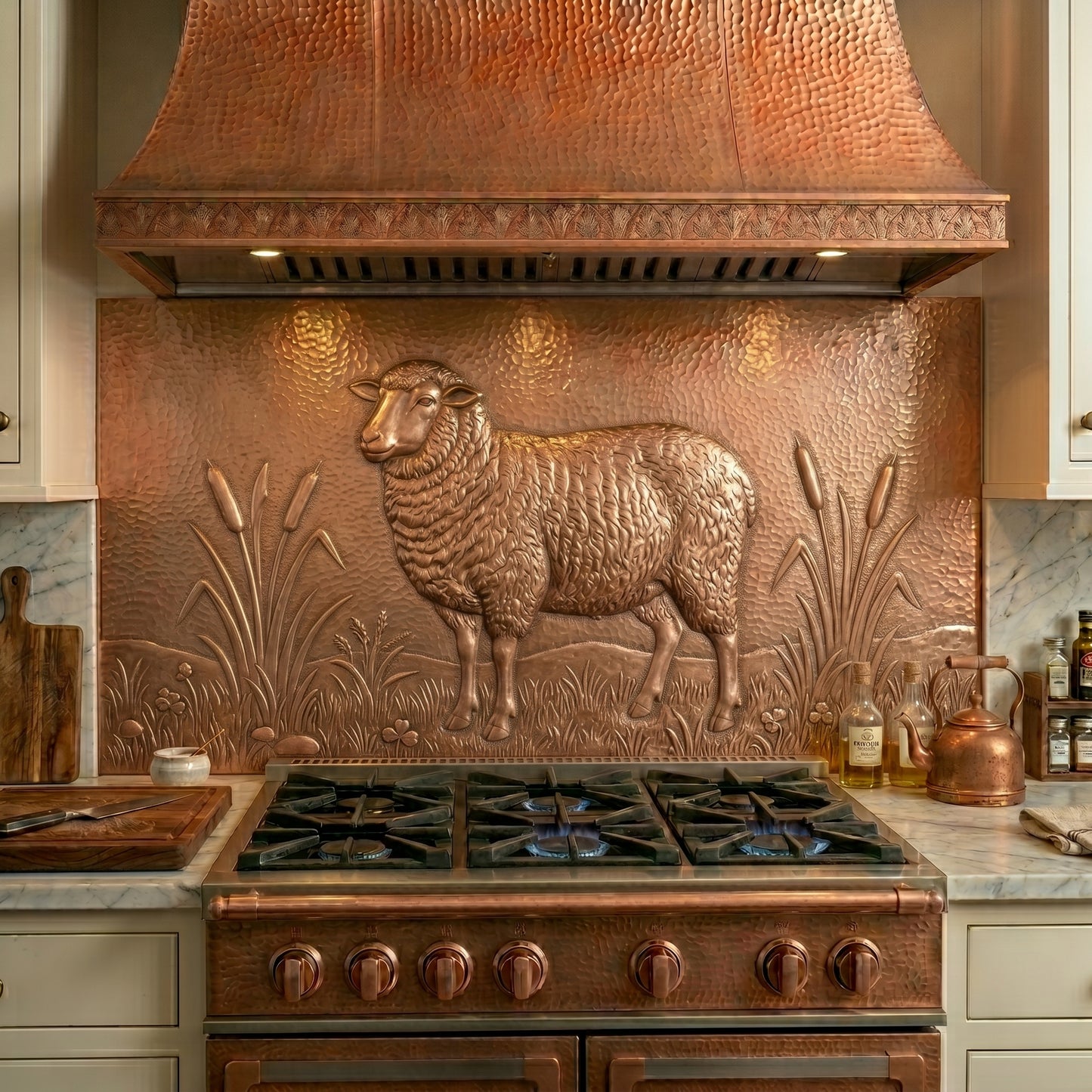 Sheep Copper Kitchen Backsplash