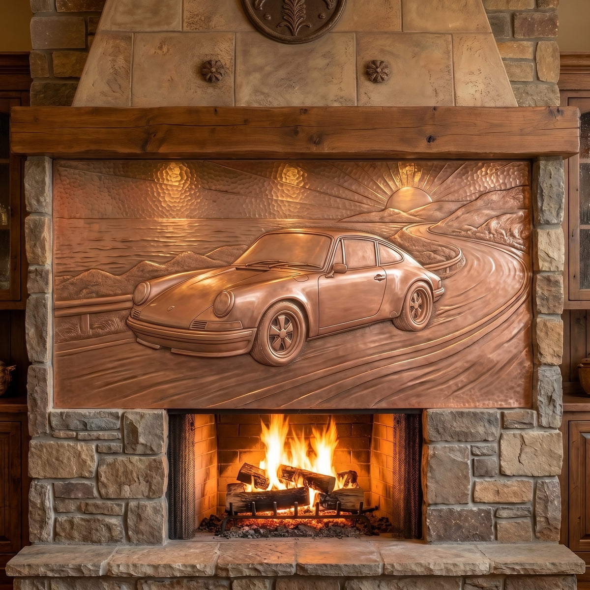 Sports Car Copper Panel
