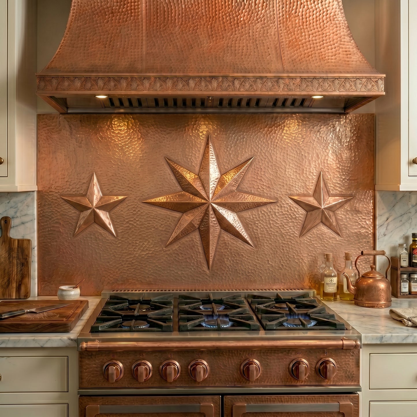 Star Copper Kitchen Backsplash