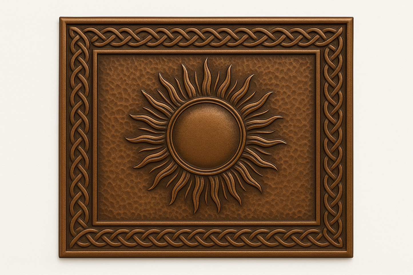 Sunburst Metal Wall Art Backsplash Panel