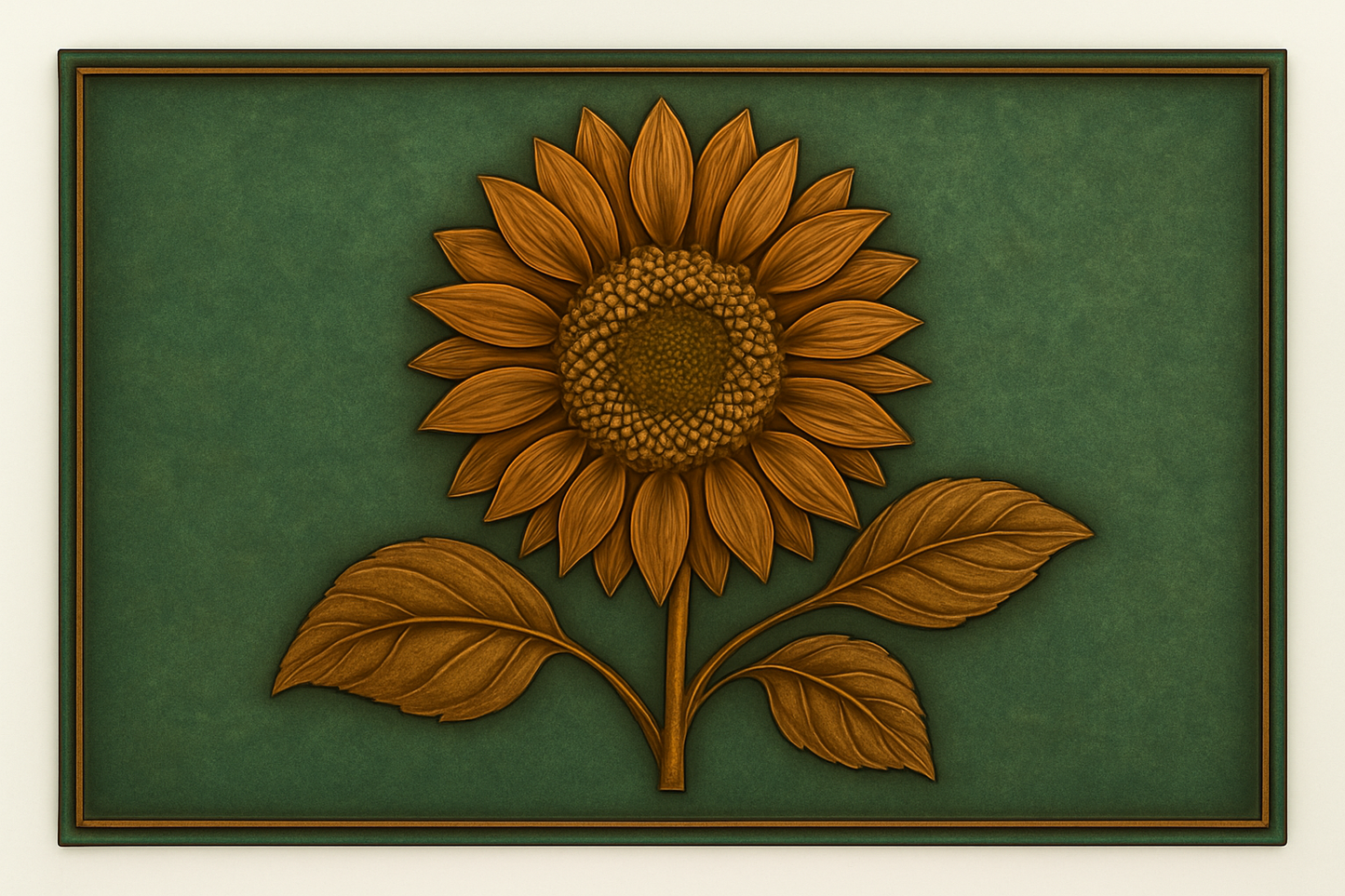 Sunflower Metal Wall Art Backsplash Panel