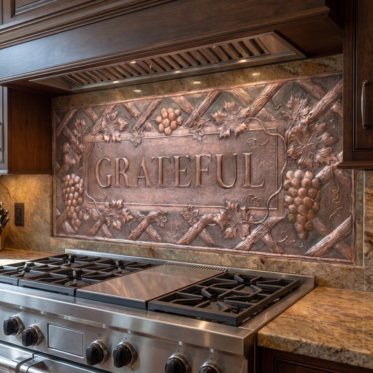 Vineyard Copper Backsplash — Grateful