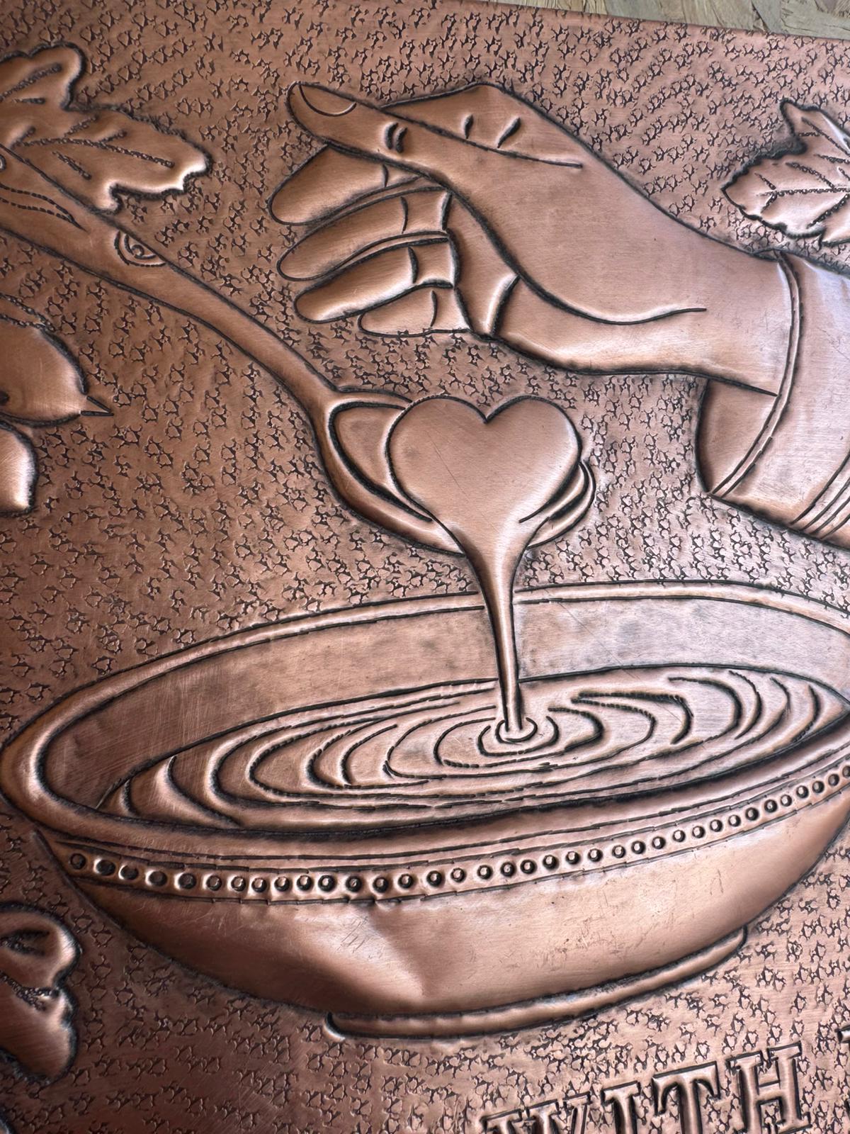 Hand-Hammered Copper Kitchen Backsplash Tile: Cooked With Love - Natuross