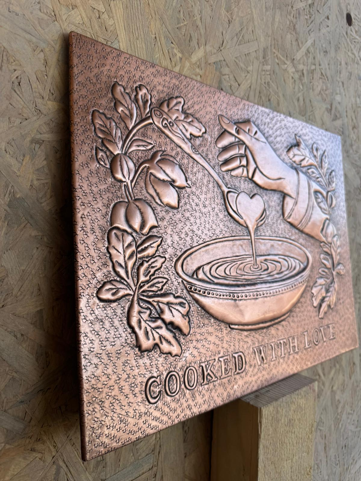 Hand-Hammered Copper Kitchen Backsplash Tile: Cooked With Love