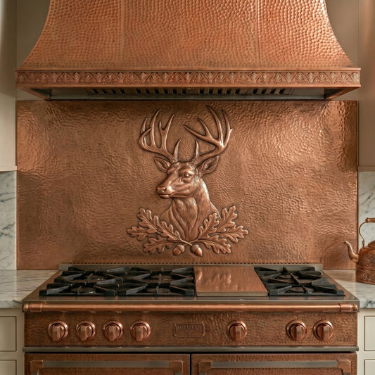 White-Tailed Deer Copper Panel