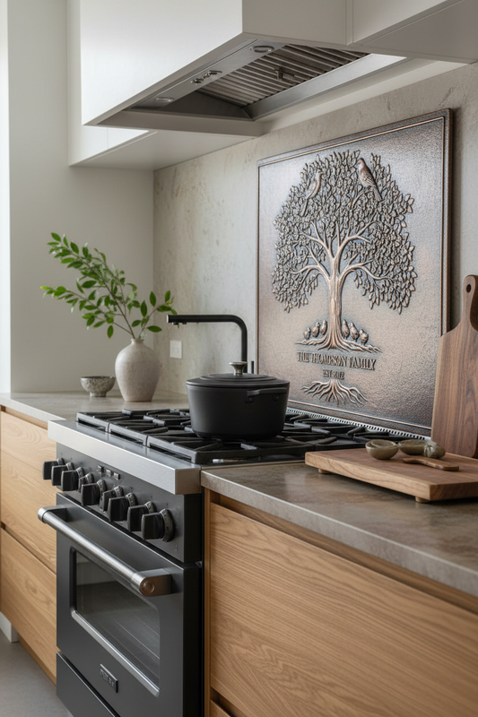 Bird Tree of Life - modern organic kitchen