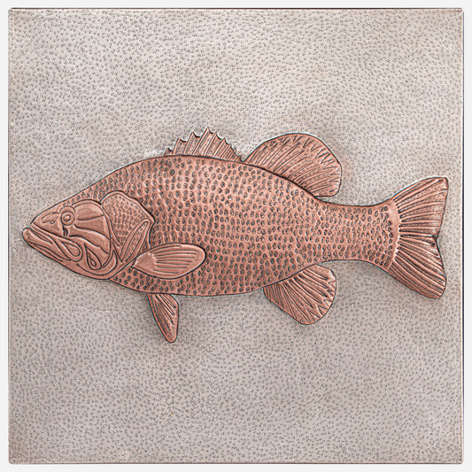 Largemouth Bass Fish Copper Kitchen Backsplash - Natuross