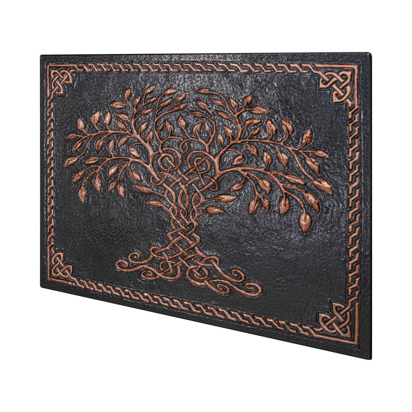 Black Tree of Life Copper Backsplash | Luxury Handmade Copper Kitchen Wall Art - Natuross