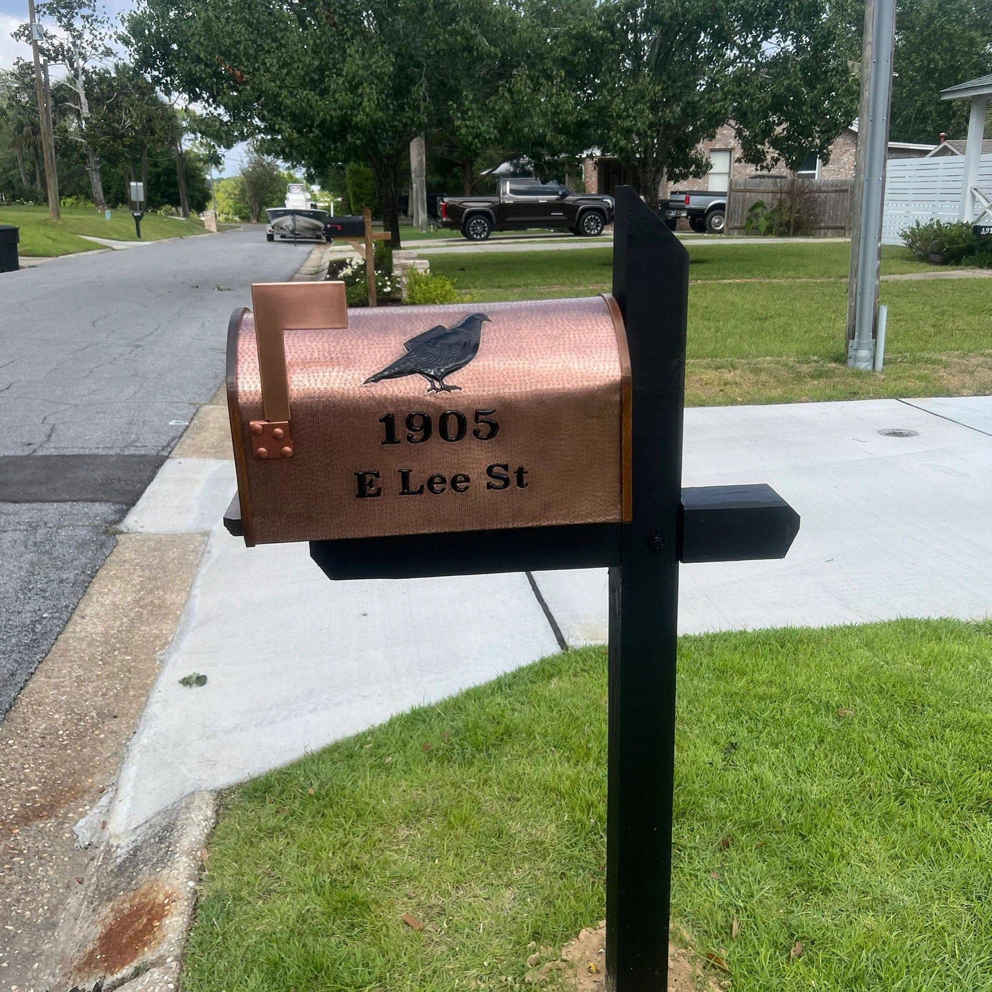 Copper Mailbox with Post (Optional) - Natuross