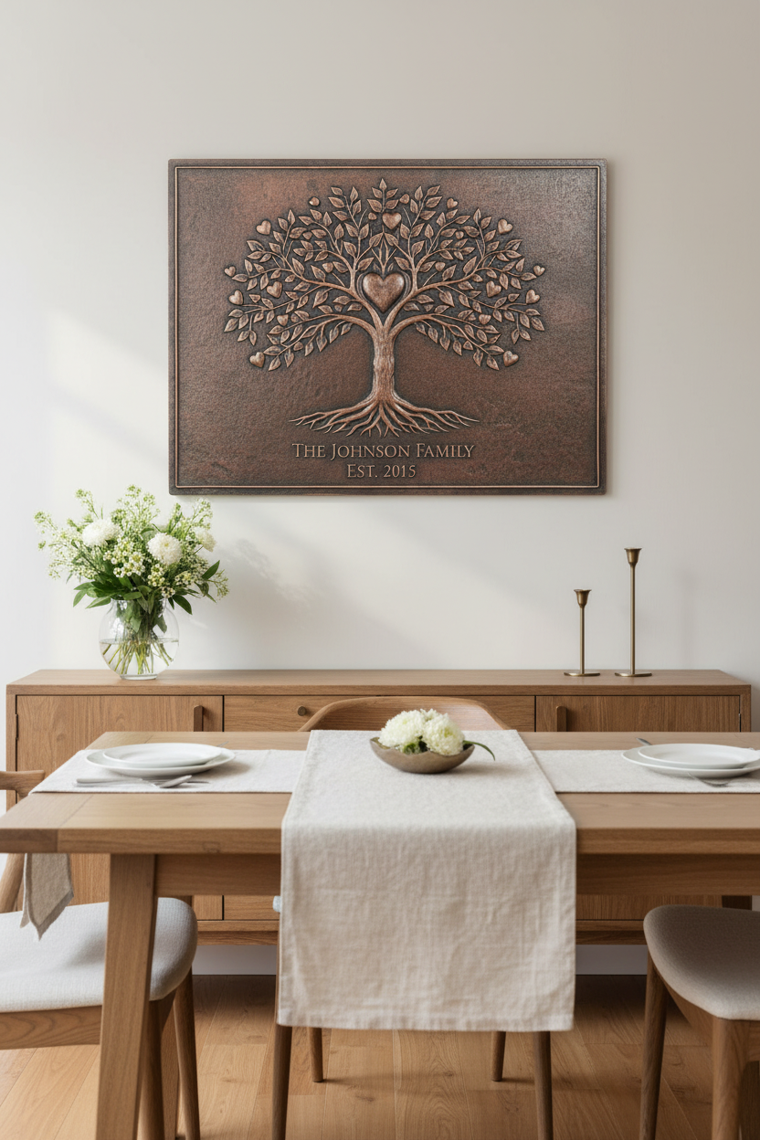 Heart Tree of Life - dining room CLOSER clean