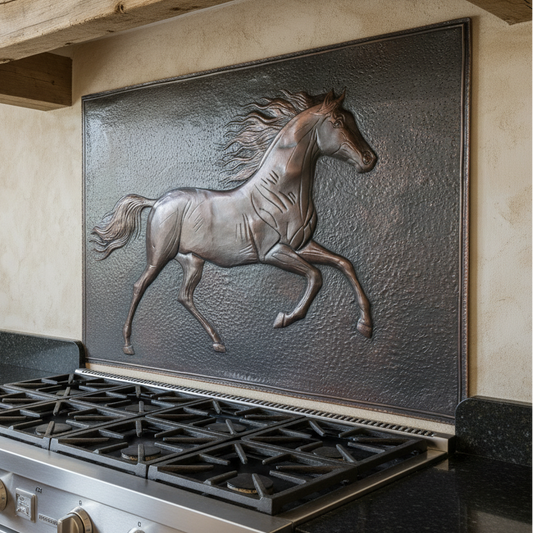 Running Horse Copper Backsplash